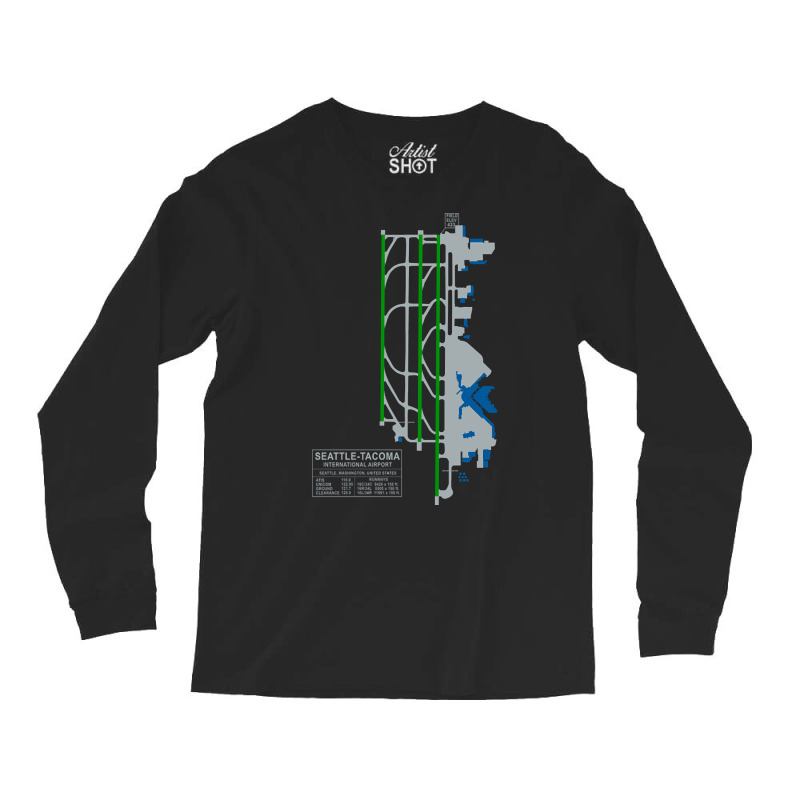 Trending Sea Seatac Seattle Airport Art Long Sleeve Shirts by seifertmurryq3jmxs | Artistshot