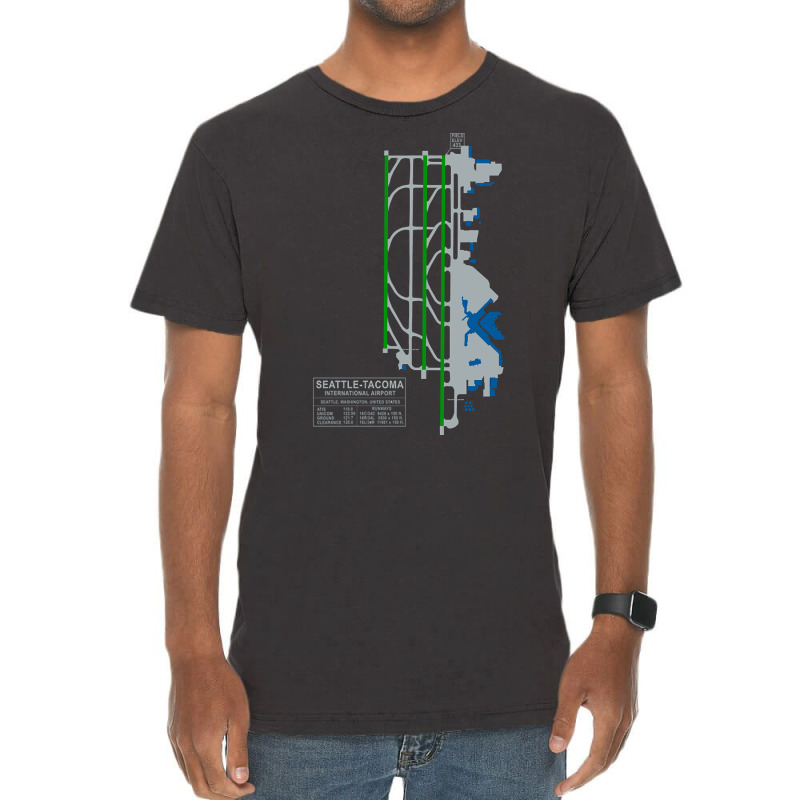 Trending Sea Seatac Seattle Airport Art Vintage T-Shirt by seifertmurryq3jmxs | Artistshot