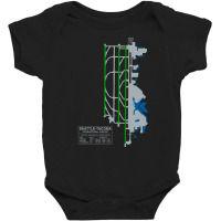 Trending Sea Seatac Seattle Airport Art Baby Bodysuit | Artistshot