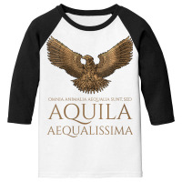 Womens Ancient Rome Latin   The Eagle Is The Most Equal   Steampunk V Youth 3/4 Sleeve | Artistshot