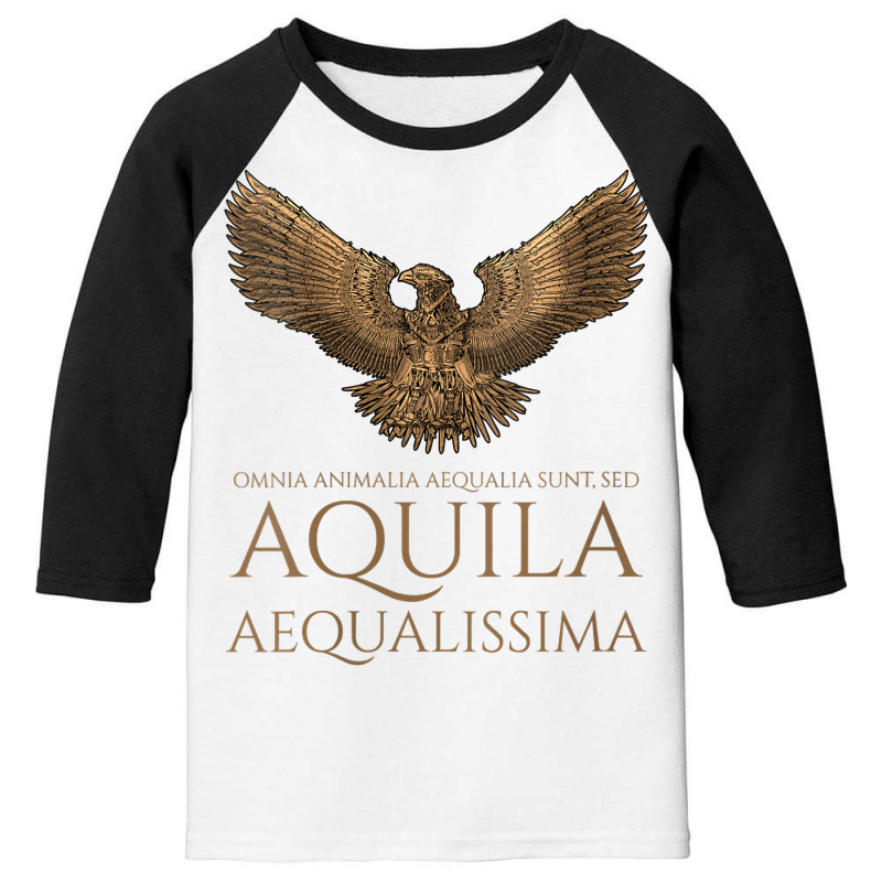 Womens Ancient Rome Latin   The Eagle Is The Most Equal   Steampunk V Youth 3/4 Sleeve by rennambka | Artistshot