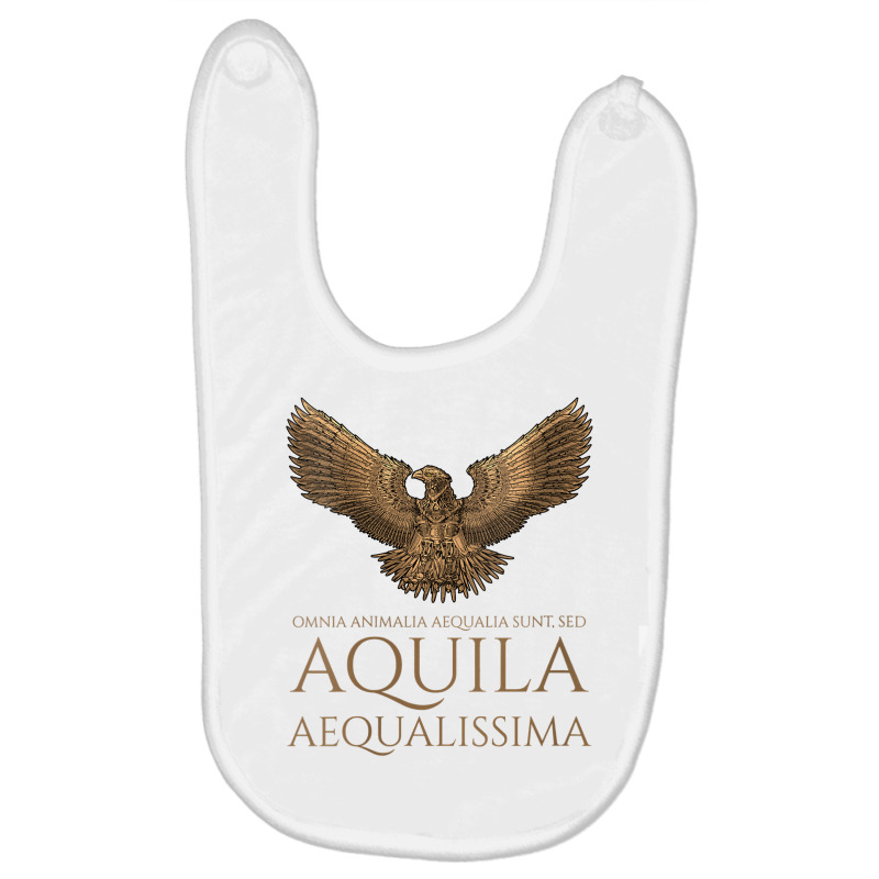 Womens Ancient Rome Latin   The Eagle Is The Most Equal   Steampunk V Baby Bibs by rennambka | Artistshot