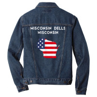 Wisconsin Dells Wisconsin Usa State America Travel Wisconsin T Shirt Men Denim Jacket | Artistshot