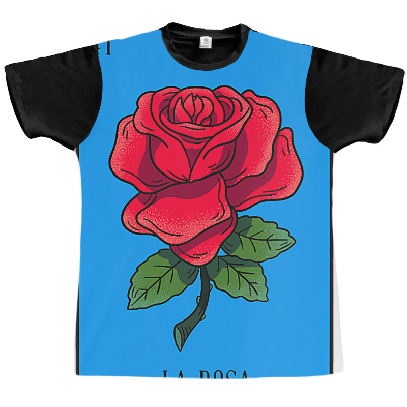 Womens Mexican Lottery La Rosa Rose Game Of Mexico Latino Design Vneck Graphic T-shirt by AlejandroArtist | Artistshot