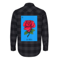 Womens Mexican Lottery La Rosa Rose Game Of Mexico Latino Design Vneck Flannel Shirt | Artistshot