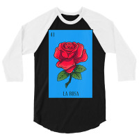 Womens Mexican Lottery La Rosa Rose Game Of Mexico Latino Design Vneck 3/4 Sleeve Shirt | Artistshot