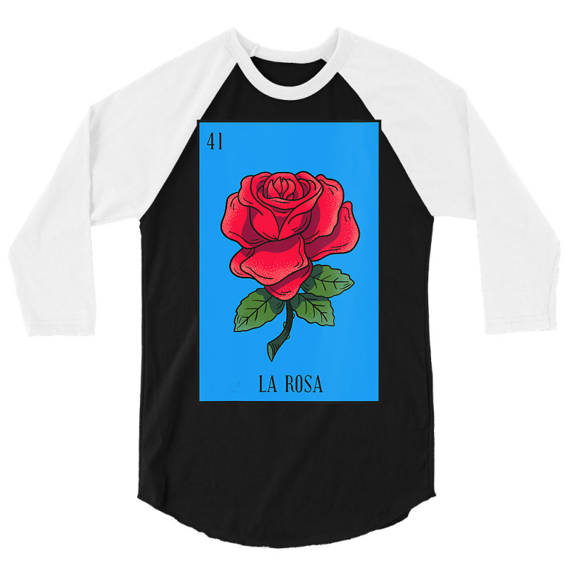 Womens Mexican Lottery La Rosa Rose Game Of Mexico Latino Design Vneck 3/4 Sleeve Shirt by AlejandroArtist | Artistshot