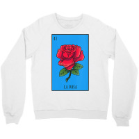 Womens Mexican Lottery La Rosa Rose Game Of Mexico Latino Design Vneck Crewneck Sweatshirt | Artistshot