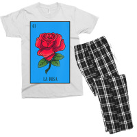 Womens Mexican Lottery La Rosa Rose Game Of Mexico Latino Design Vneck Men's T-shirt Pajama Set | Artistshot