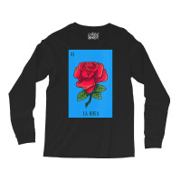 Womens Mexican Lottery La Rosa Rose Game Of Mexico Latino Design Vneck Long Sleeve Shirts | Artistshot