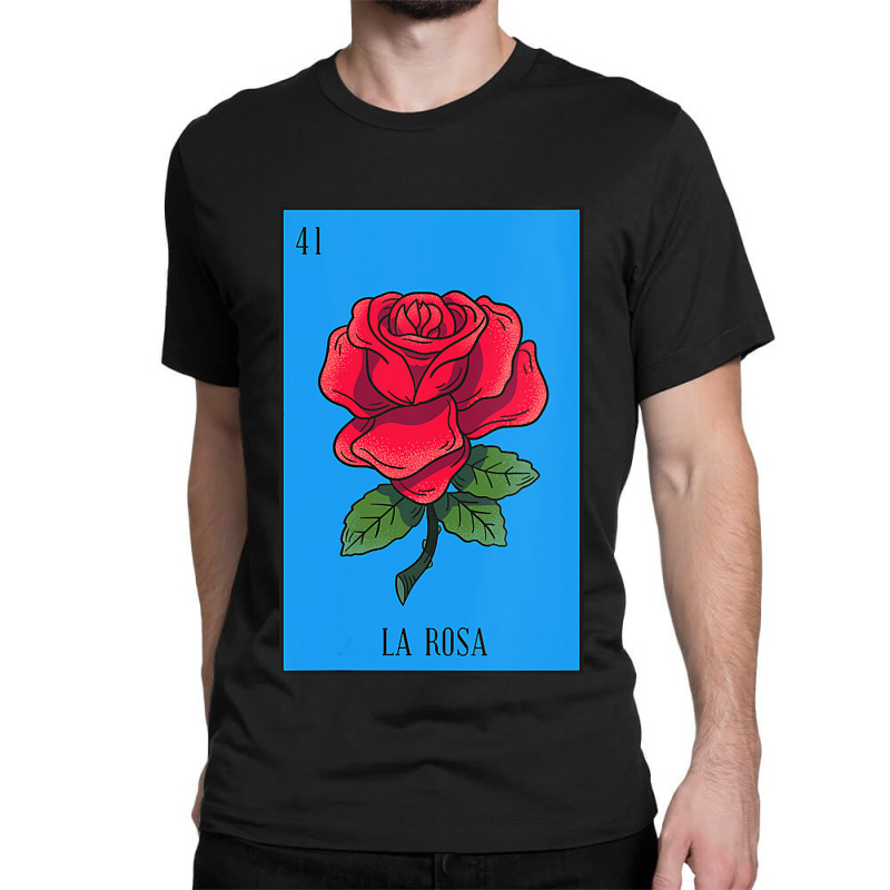 Womens Mexican Lottery La Rosa Rose Game Of Mexico Latino Design Vneck Classic T-shirt by AlejandroArtist | Artistshot