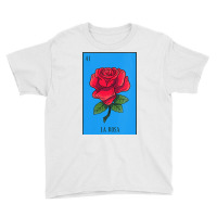 Womens Mexican Lottery La Rosa Rose Game Of Mexico Latino Design Vneck Youth Tee | Artistshot