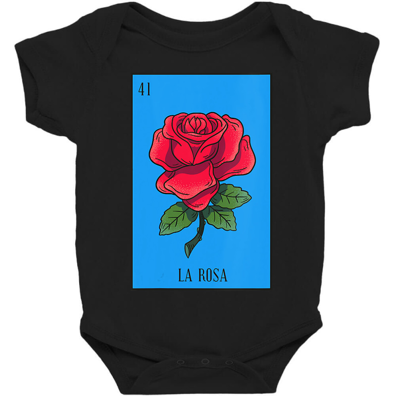 Womens Mexican Lottery La Rosa Rose Game Of Mexico Latino Design Vneck Baby Bodysuit by AlejandroArtist | Artistshot