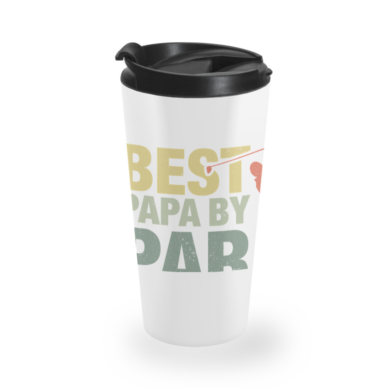 Funny Best Papa By Par Father S Day Golf  Gift Grandpa Travel Mug | Artistshot