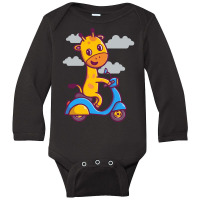 Trending Funny Giraffe Art Lovely Cute Animal Men Women Boys Girls Long Sleeve Baby Bodysuit | Artistshot