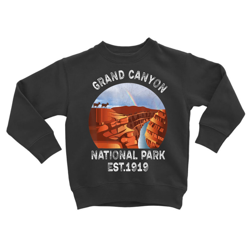 Grand Canyon National Park Arizona Vintage Retro 70s 80 Toddler Sweatshirt by michaelyounger19 | Artistshot