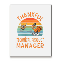 Womens Technical Product Manager Job Funny Thanksgiving V Neck T Shirt Metal Print Vertical | Artistshot