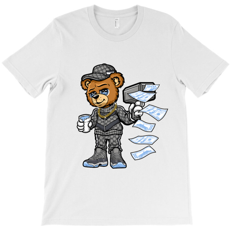 Cool Grey 11s Shirt White Cash Cann Bear T-shirt | Artistshot