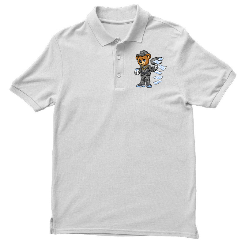 Cool Grey 11s Shirt White Cash Cann Bear Men's Polo Shirt | Artistshot