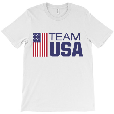 Usa Sports Olympics American Flag T-shirt Designed By Melissa B South
