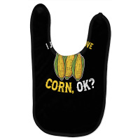 I Love Corn Ok  Cute And Funny Corn On The Cob Baby Bibs | Artistshot