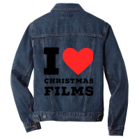 I Love Christmas Films Men Denim Jacket | Artistshot