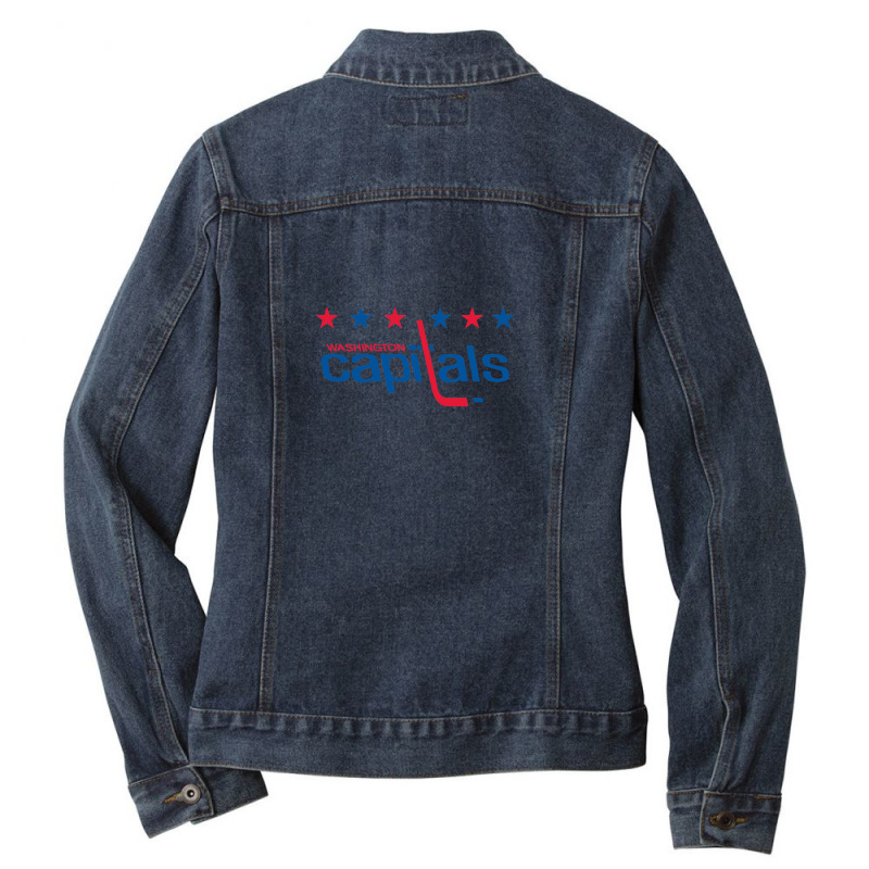 Capitals-merch Ladies Denim Jacket by WayneBolton | Artistshot