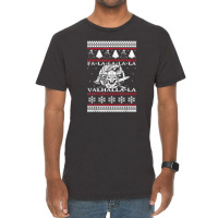 Fa-la-la-la-la Ugly Xmas Sweater Santa Hat Xmas 2022 Vintage T-shirt | Artistshot