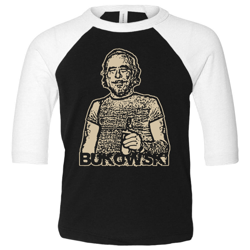 Vintage Charles Bukowski Toddler 3/4 Sleeve Tee by Melissa Store | Artistshot