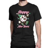 Happy Mirror Ball Happy New Year 2023 Retro Disco Holiday Classic T-shirt | Artistshot