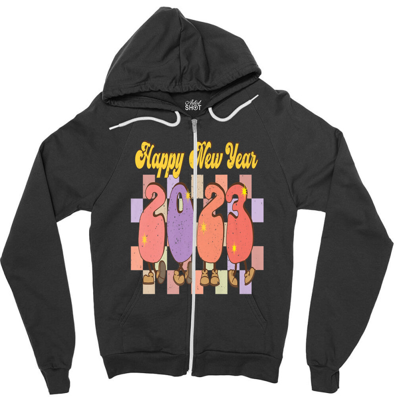 Happy New Year Party Family Celebration Goodbye Christmas Zipper Hoodie | Artistshot