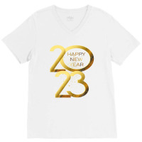 Happy New Year Party Family Celebration Goodbye Christmas V-neck Tee | Artistshot