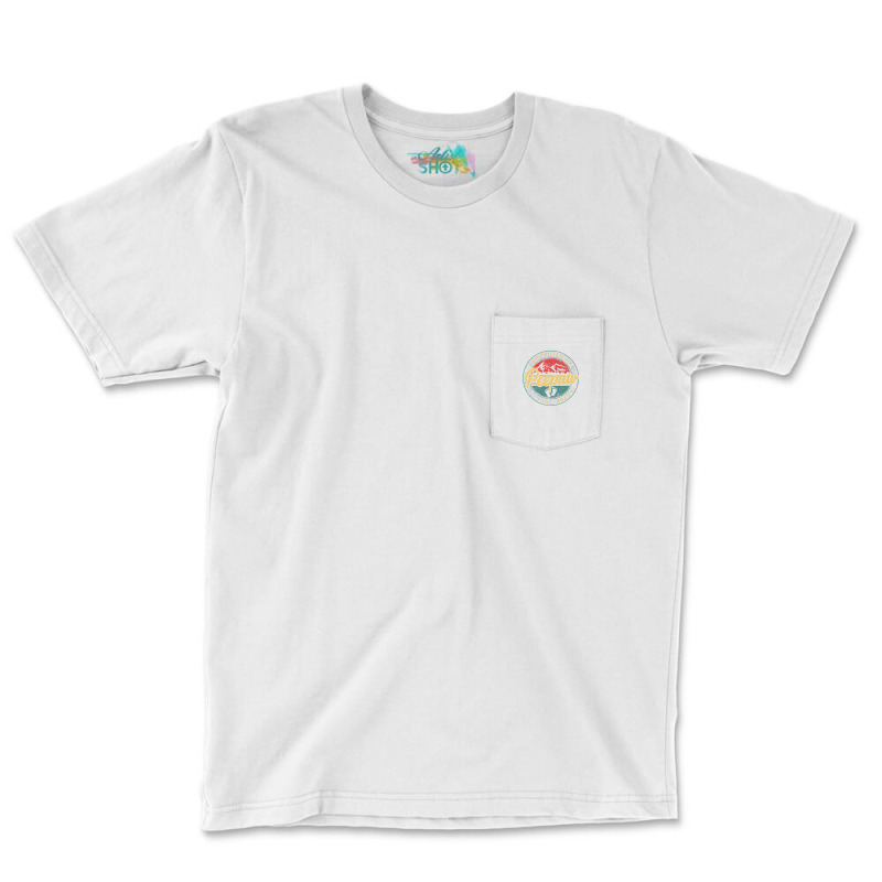 Mens Retro New Grandpa Promoted To Peepaw 2023 Baby Announcement Pocket T-shirt | Artistshot