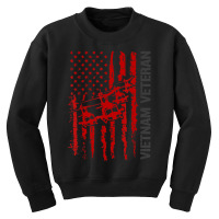 Hot Trend Flag Helicopter Vietnam Veteran Youth Sweatshirt | Artistshot