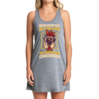 Introverted Chickens Funny Introvert Gift Tank Dress | Artistshot