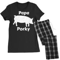 Trending Papa Porky Pig Daddy Father Hog Pork Women's Pajamas Set | Artistshot