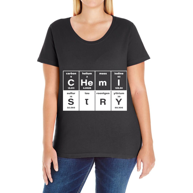 Chemistry Periodic Table Science Teacher Funny Ladies Curvy T-Shirt by Rios Arevalo | Artistshot