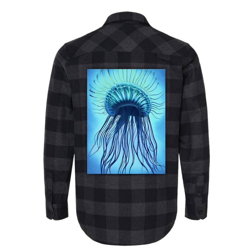 Jellyfish Artwork Marine Flannel Shirt | Artistshot