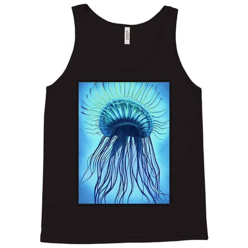 Jellyfish Artwork Marine Tank Top | Artistshot