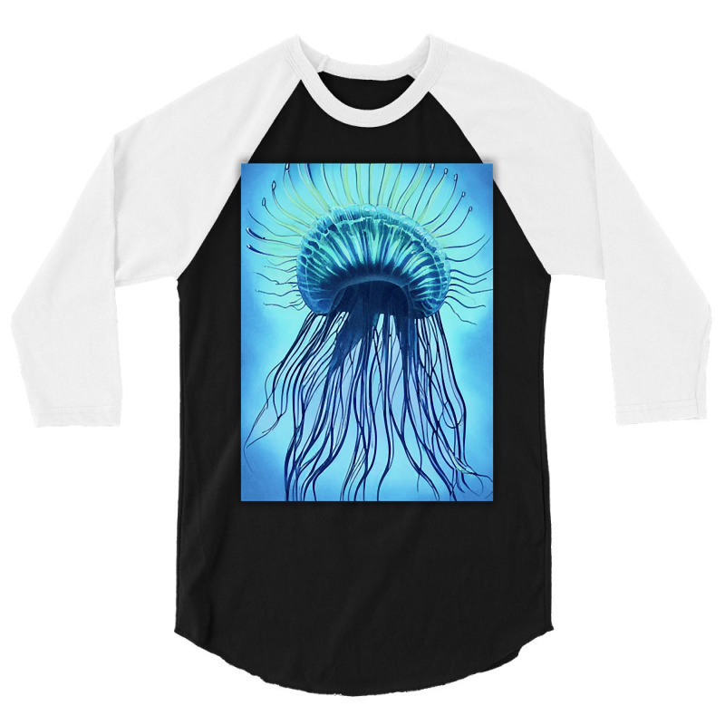 Jellyfish Artwork Marine 3/4 Sleeve Shirt | Artistshot