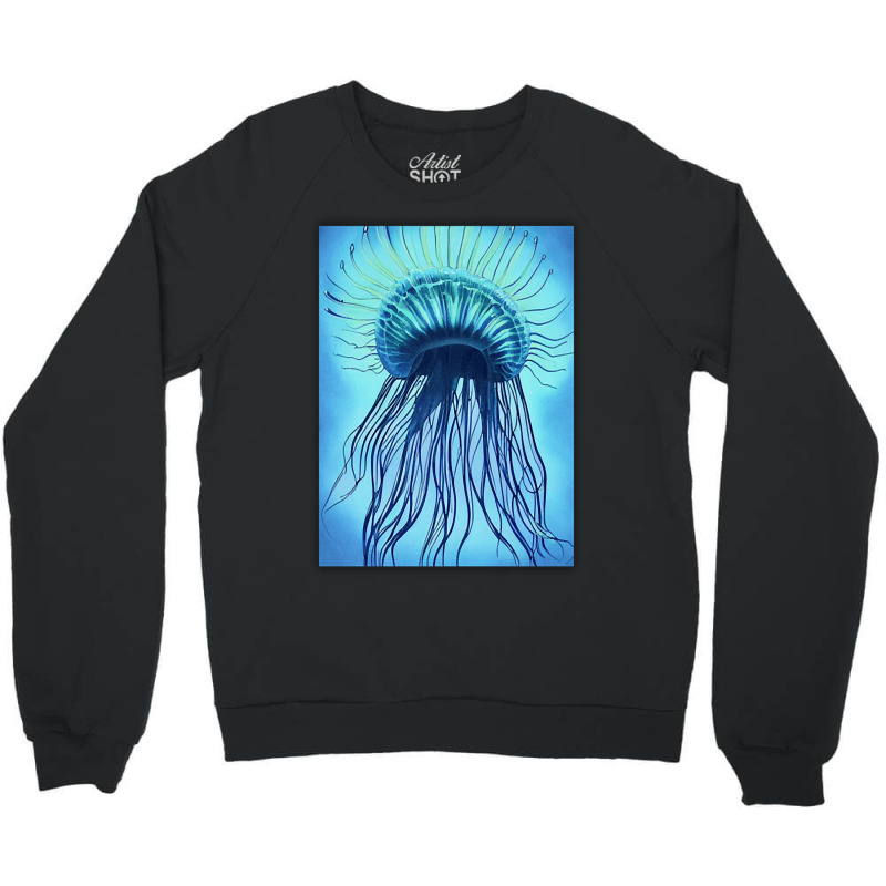 Jellyfish Artwork Marine Crewneck Sweatshirt | Artistshot