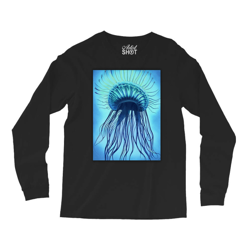 Jellyfish Artwork Marine Long Sleeve Shirts | Artistshot