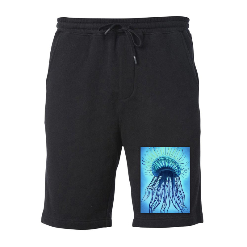 Jellyfish Artwork Marine Fleece Short | Artistshot