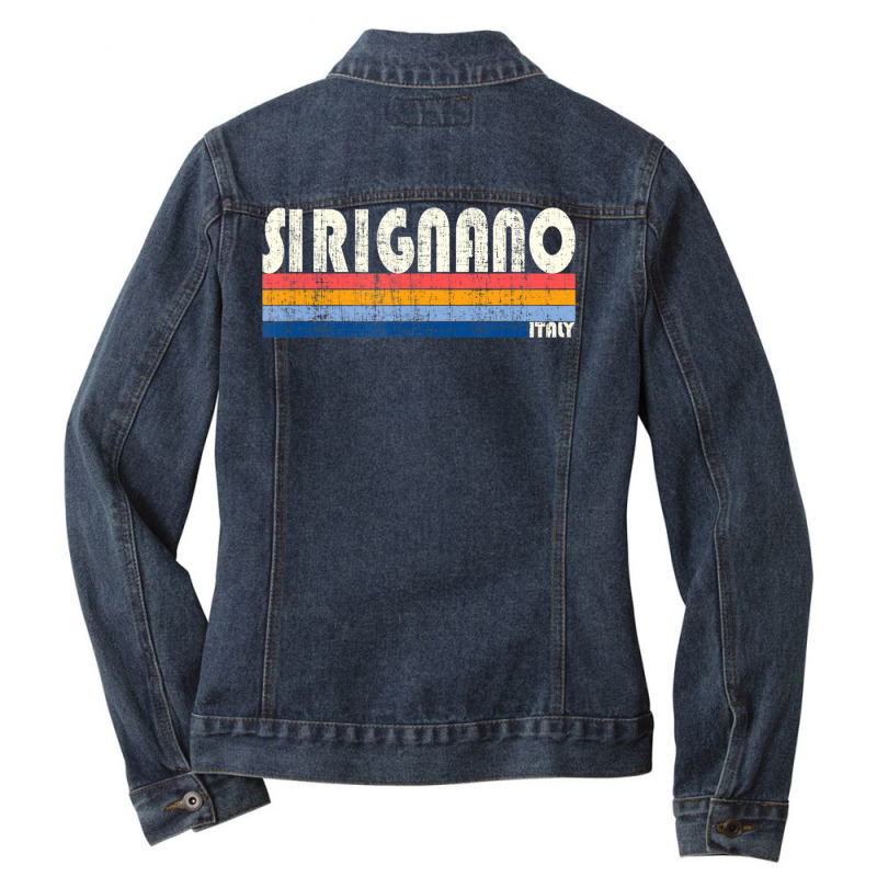 Retro Vintage 70s 80s Style Sirignano, Italy Ladies Denim Jacket by hongquangd | Artistshot