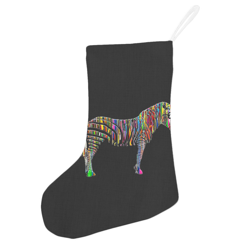 Trending Rainbow Zebra Striped Horse In Sunglasses Holiday Stocking | Artistshot