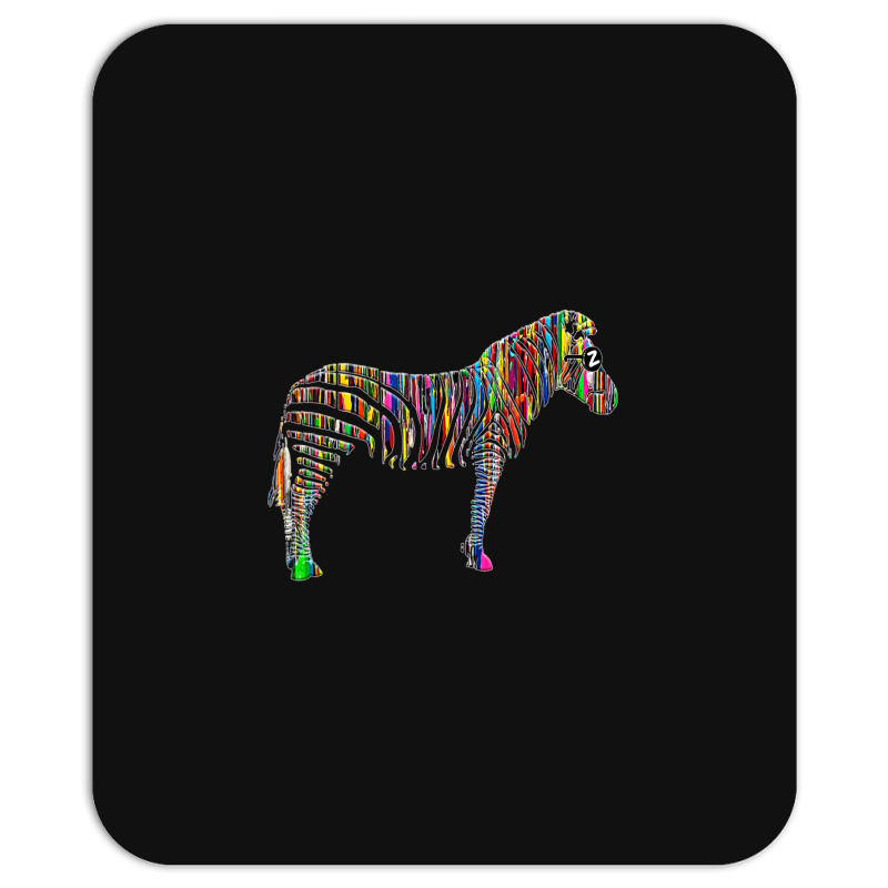 Trending Rainbow Zebra Striped Horse In Sunglasses Mousepad | Artistshot