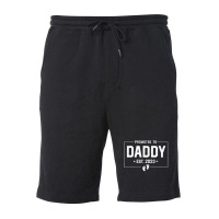 Promoted To Daddy Est. 2023 New Daddy Expect Baby Christmas Fleece Short | Artistshot