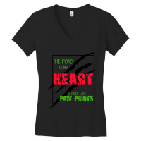 The Road To My Heart Is Paved With Paw Prints , Dogs Welcome People To Women's V-neck T-shirt | Artistshot