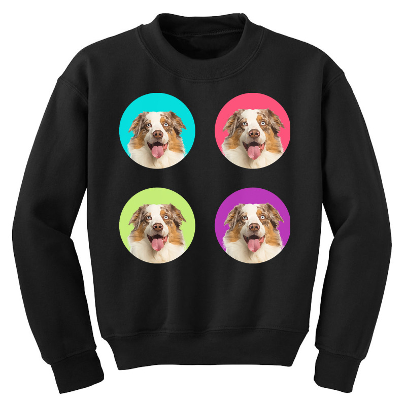 Australian Shepherd T  Shirtcute Australian Shepherd Dog Color Funny A Youth Sweatshirt by jaylinjakubowski852 | Artistshot