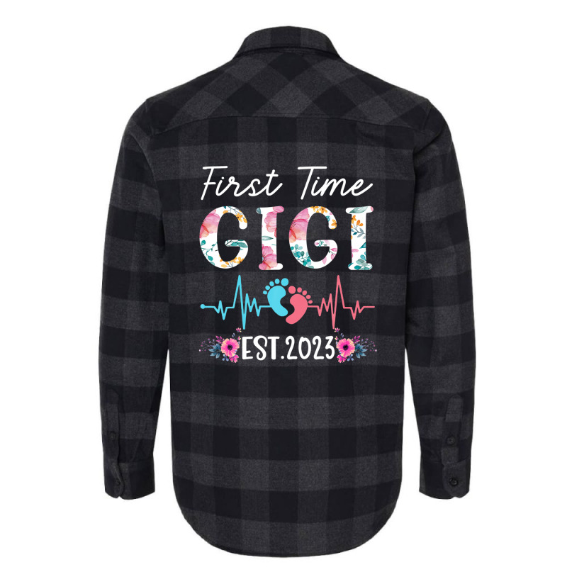 First Time Gigi 2023 Mothers Day Christmas Soon To Be Mom Flannel Shirt | Artistshot